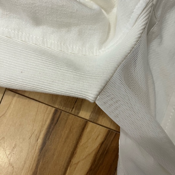 Blank NYC Anthropologie White Moto Jacket Asymmetrical Double Zipper XS Women’s - Picture 9 of 11